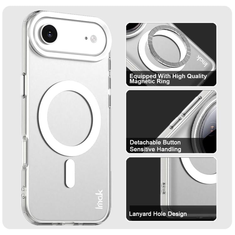 For iPhone Air IMAK Candy Series Shockproof MagSafe Phone Case(White) by imak