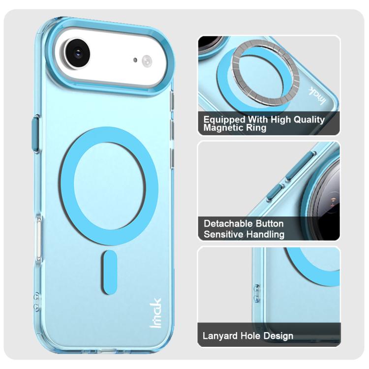 For iPhone Air IMAK Candy Series Shockproof MagSafe Phone Case(Blue) by imak
