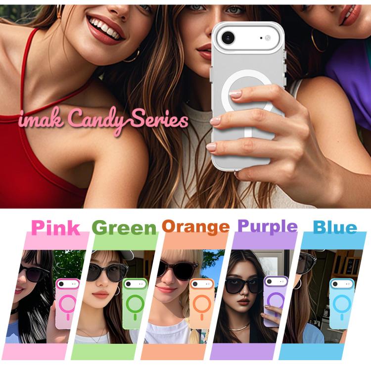 For iPhone Air IMAK Candy Series Shockproof MagSafe Phone Case(Blue) by imak