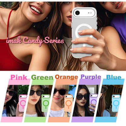 For iPhone Air IMAK Candy Series Shockproof MagSafe Phone Case(Blue) by imak