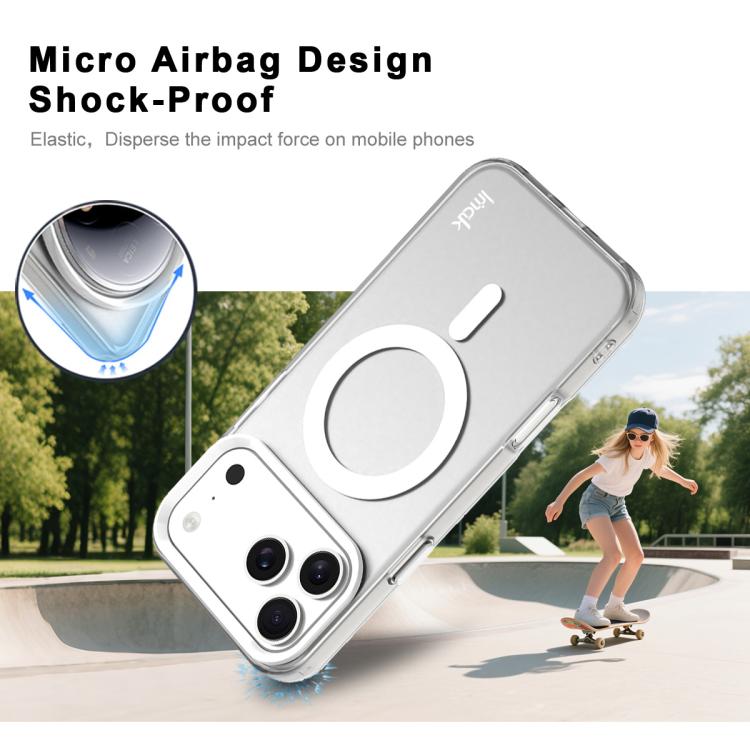 For iPhone 17 Pro IMAK Candy Series Shockproof MagSafe Phone Case(White) by imak