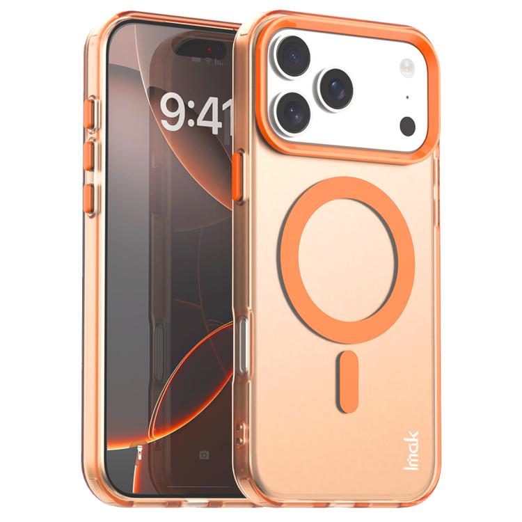 For iPhone 17 Pro IMAK Candy Series Shockproof MagSafe Phone Case(Orange) by imak