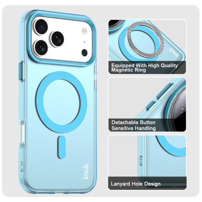 For iPhone 17 Pro Max IMAK Candy Series Shockproof MagSafe Phone Case(Blue) by imak