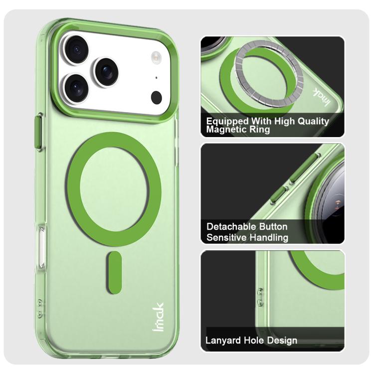 For iPhone 17 Pro Max IMAK Candy Series Shockproof MagSafe Phone Case(Green) by imak