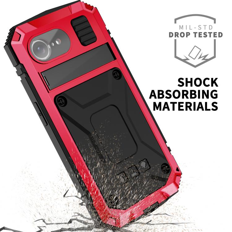 For iPhone 16e IP68 Waterproof Dustproof Shockproof Phone Case(Red) by bashfashion