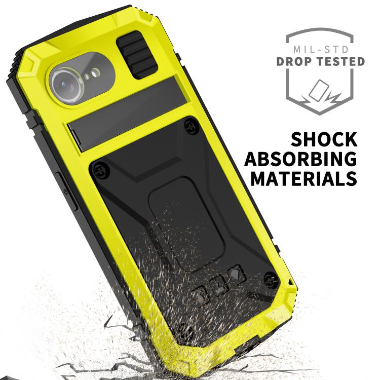 For iPhone 16e IP68 Waterproof Dustproof Shockproof Phone Case(Yellow) by bashfashion
