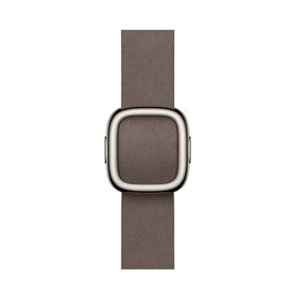 For Apple Watch 46mm / 49mm / 45mm / 44mm Modern Style Leather Watch Band(Dark Brown) by bashfashion