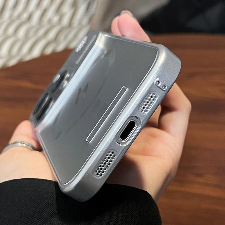For iPhone 15 Plus Frameless Aromatherapy MagSafe Magnetic PC Phone Case(Titanium Grey) by bashfashion