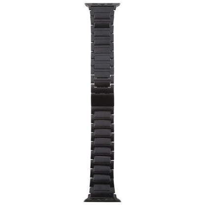 For Apple Watch 46mm / 49mm / 45mm / 44mm I-Shaped Folding Magnetic Buckle Metal Watch Band(Black) by bashfashion