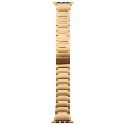 For Apple Watch 46mm / 49mm / 45mm / 44mm I-Shaped Folding Magnetic Buckle Metal Watch Band(Gold) by bashfashion