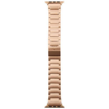 For Apple Watch 42mm / 41mm / 40mm / 38mm I-Shaped Folding Magnetic Buckle Metal Watch Band(Rose Gold) by bashfashion