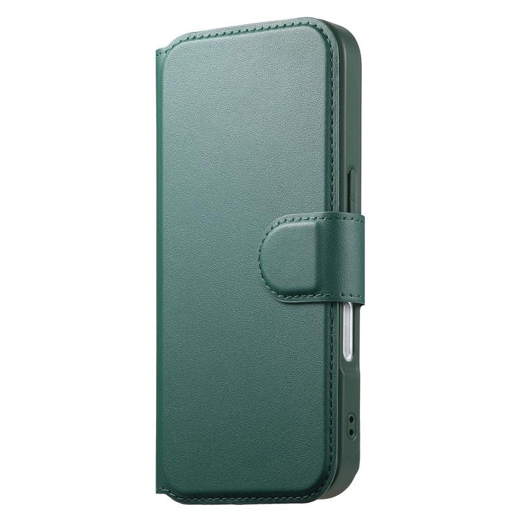 For iPhone 16 Pro Max CaseNeo Finger Grip Strap MagSafe Leather Phone Case(Green) by CaseNeo