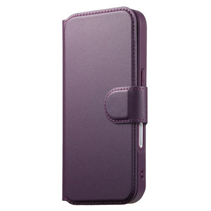 For iPhone 17 Pro Max CaseNeo Finger Grip Strap MagSafe Leather Phone Case(Purple) by CaseNeo