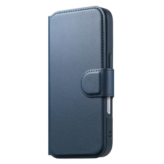 For iPhone 17 Pro Max CaseNeo Finger Grip Strap MagSafe Leather Phone Case(Blue) by CaseNeo