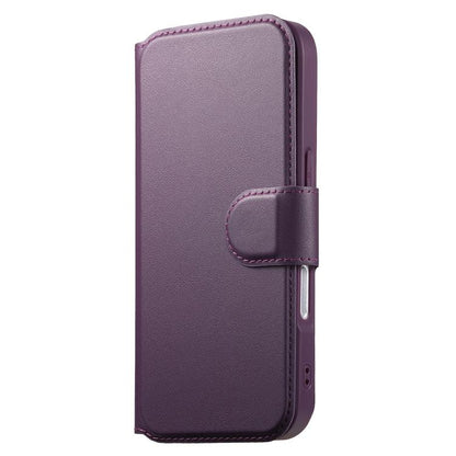 For iPhone 17 CaseNeo Finger Grip Strap MagSafe Leather Phone Case(Purple) by CaseNeo