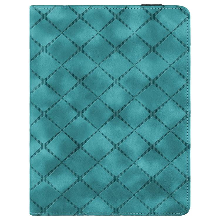 For iPad Air / Air 2 / 9.7 2017 / 2018 Rhombus Embossed Leather Smart Tablet Case(Green) by bashfashion