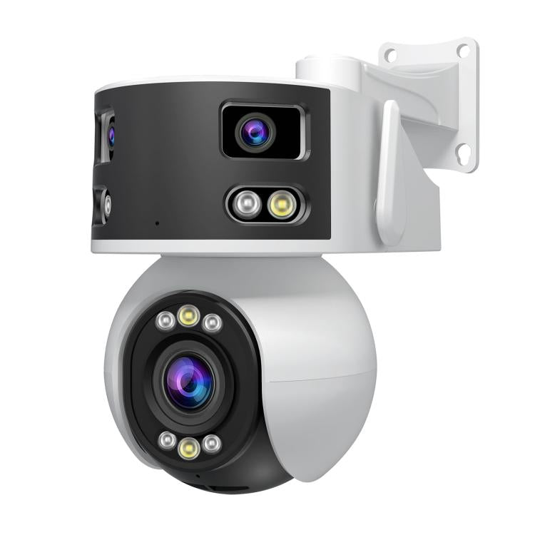 SriHome SH055 8MP HD Multi-lens 5X Optical Zoom Lens Panoramic PTZ Dome Camera(US Plug) by SriHome