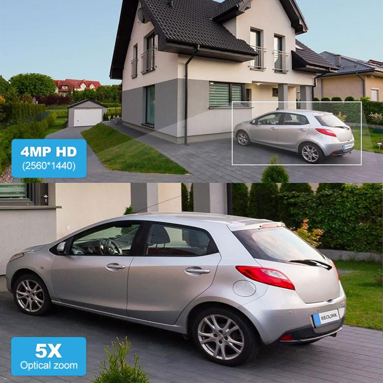 SriHome SH055 8MP HD Multi-lens 5X Optical Zoom Lens Panoramic PTZ Dome Camera(EU Plug) by SriHome