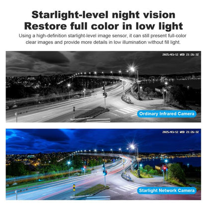 SriHome SH055B 8MP HD Multi-lens Super Wide Angle Panoramic PTZ Dome Camera(EU Plug) by SriHome