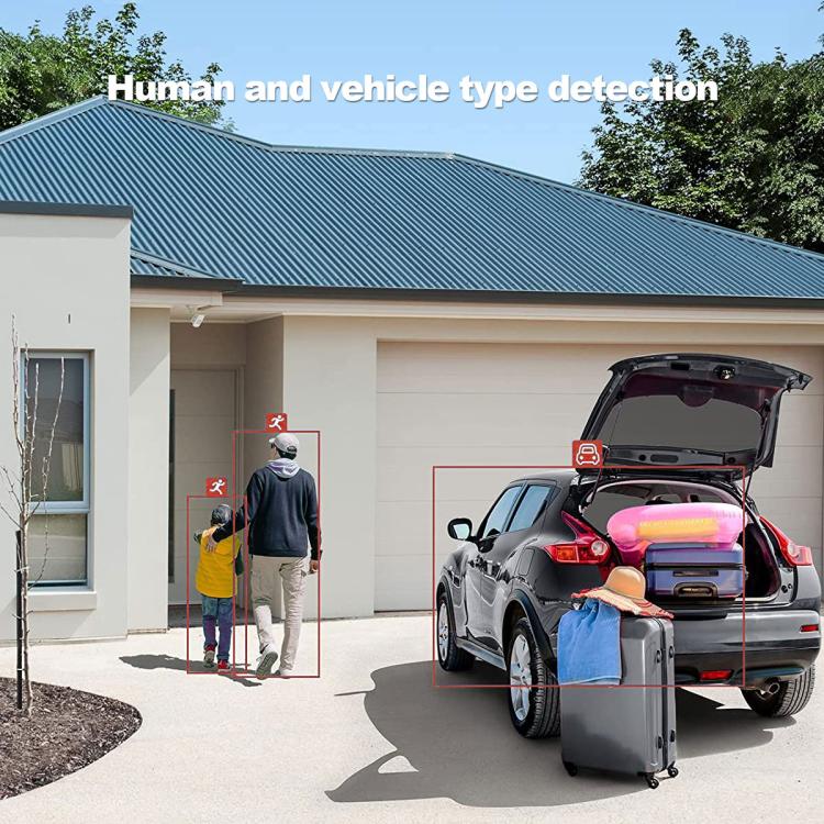 SriHome SH055B 8MP HD Multi-lens Super Wide Angle Panoramic PTZ Dome Camera(US Plug) by SriHome