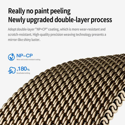 For Apple Watch 46mm / 49mm / 45mm / 44mm Kalebol Semi-circular Milanese Stainless Steel Strap(Gun Color) by Kalebol