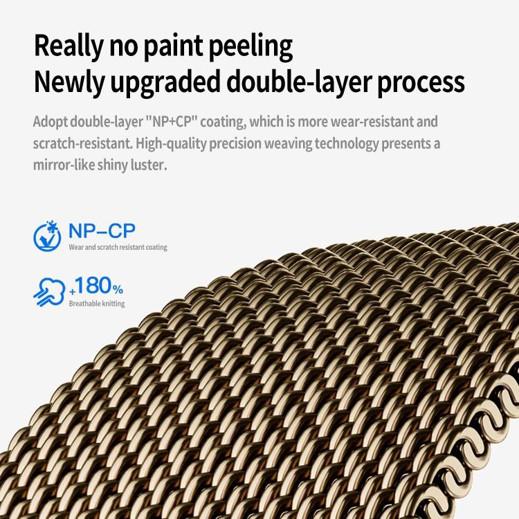 For Apple Watch 46mm / 49mm / 45mm / 44mm Kalebol Semi-circular Milanese Stainless Steel Strap(Rose Pink) by Kalebol