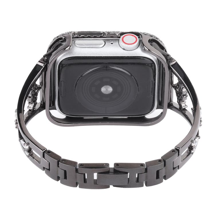 For Apple Watch 46mm / 49mm / 45mm / 44mm Kalebol Zirconia Watch Strap(Black) by Kalebol