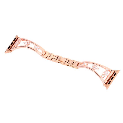 For Apple Watch 42mm / 41mm / 40mm / 38mm Kalebol Zirconia Watch Strap(Gold) by Kalebol