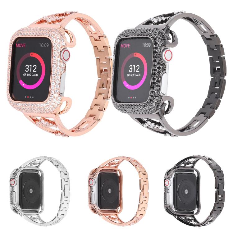 For Apple Watch 46mm / 49mm / 45mm / 44mm Kalebol Zirconia Watch Strap(Black) by Kalebol