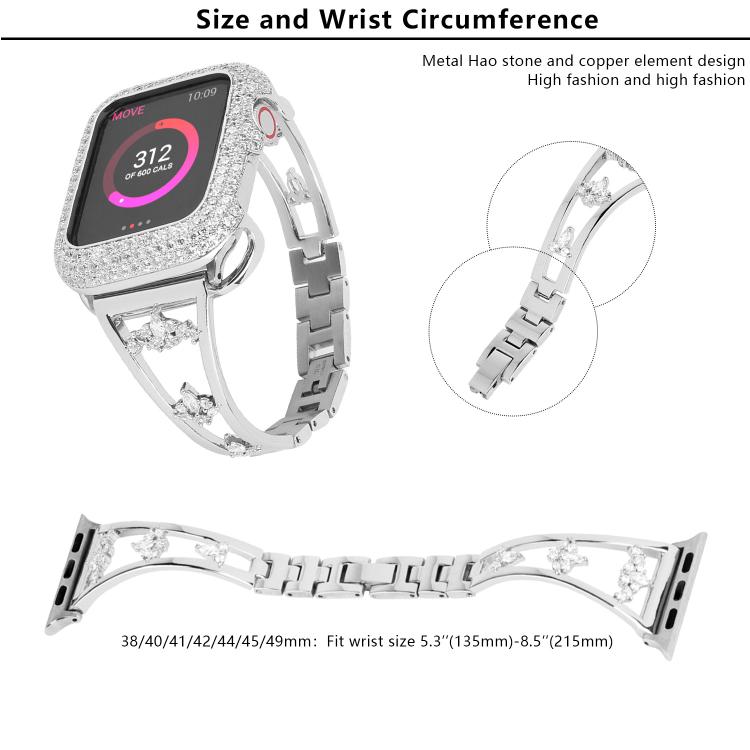 For Apple Watch 46mm / 49mm / 45mm / 44mm Kalebol Zirconia Watch Strap(Black) by Kalebol