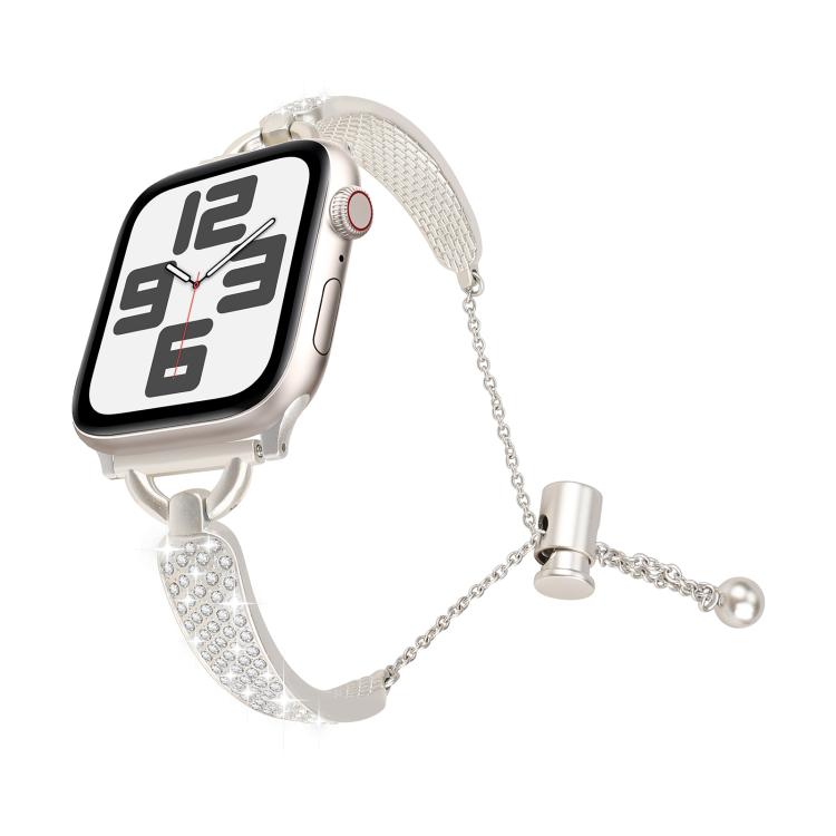 For Apple Watch 42mm / 41mm / 40mm / 38mm Kalebol Stone Curved Zinc Alloy Strap(Starlight) by Kalebol