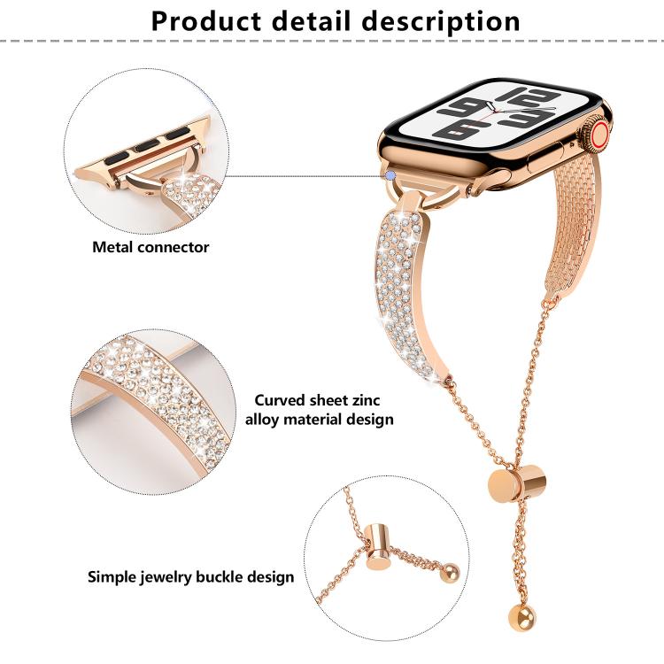 For Apple Watch 46mm / 49mm / 45mm / 44mm Kalebol Stone Curved Zinc Alloy Strap(Silver) by Kalebol