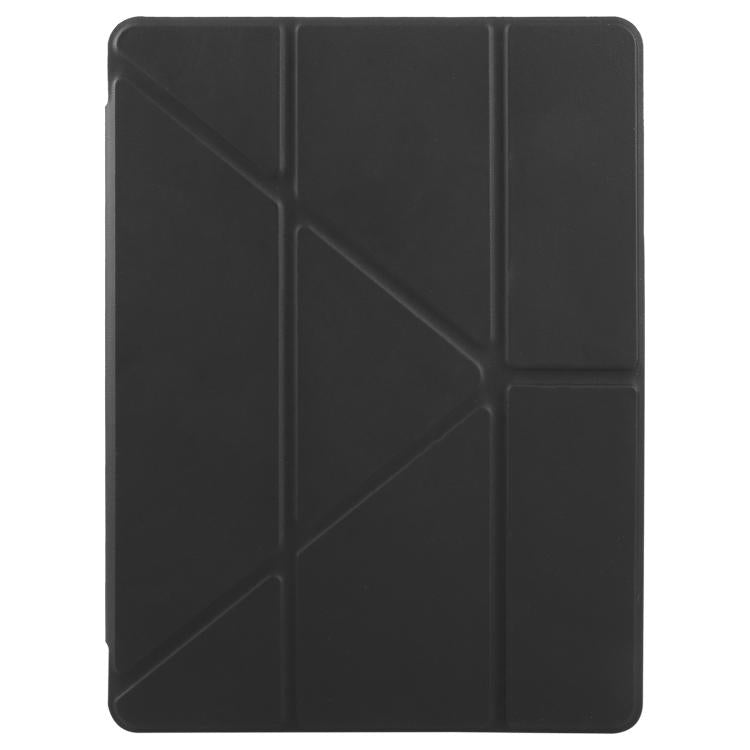 For iPad Air 2022 / 2020 10.9 ZGA Genre Series Y-Fold Leather Tablet Case with Pen Slot(Black) by ZGA
