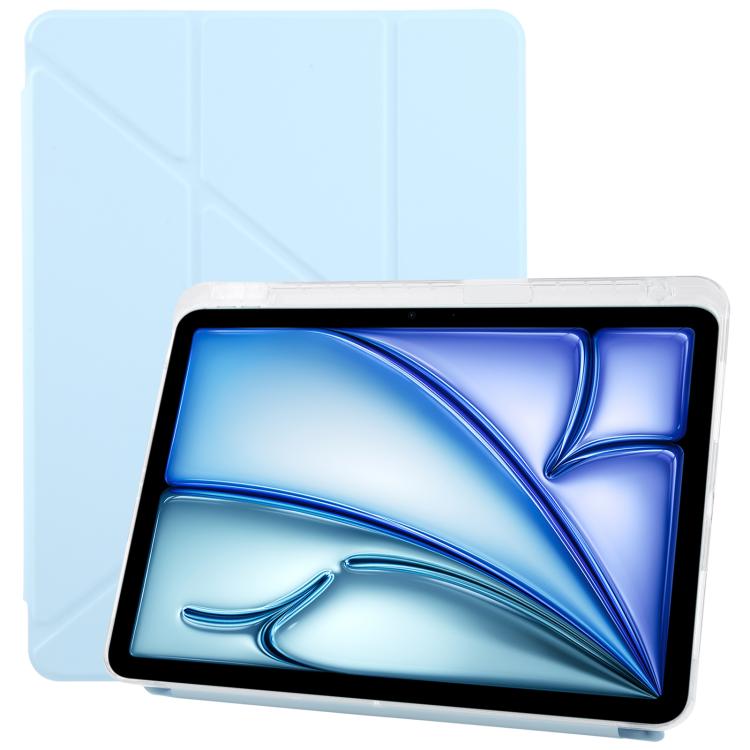 For iPad Air 11 2025 / 2024 ZGA Genre Series Y-Fold Leather Tablet Case with Pen Slot(Blue) by ZGA