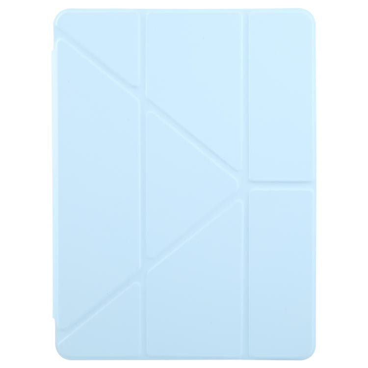 For iPad Pro 13 2025 / 2024 ZGA Genre Series Y-Fold Leather Tablet Case with Pen Slot(Blue) by ZGA