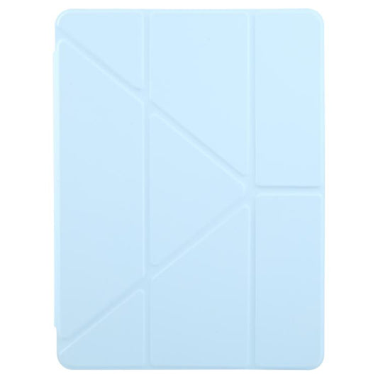 For iPad Pro 13 2025 / 2024 ZGA Genre Series Y-Fold Leather Tablet Case with Pen Slot(Blue) by ZGA