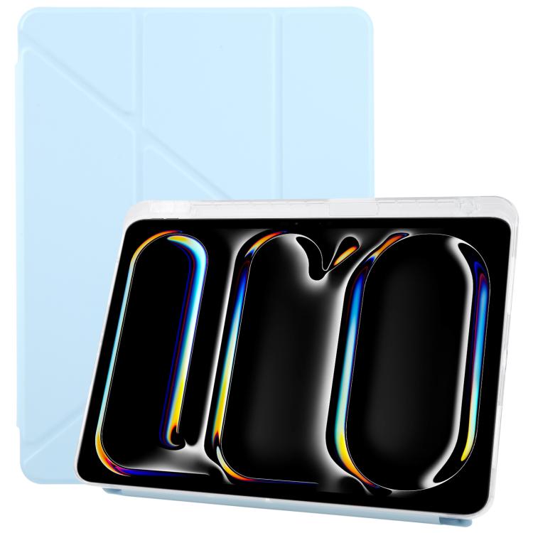 For iPad Pro 11 2025 / 2024 ZGA Genre Series Y-Fold Leather Tablet Case with Pen Slot(Blue) by ZGA