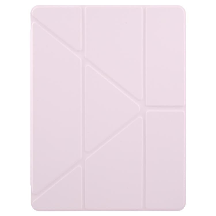 For iPad 2025 / 2022 ZGA Genre Series Y-Fold Leather Tablet Case with Pen Slot(Pink) by ZGA