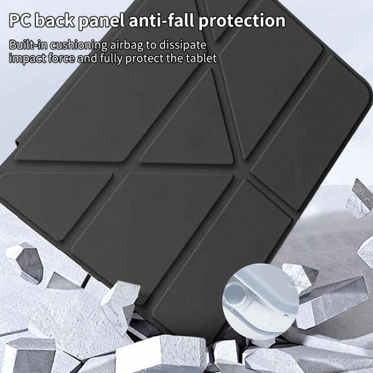 For iPad mini 6 / mini 2024 ZGA Genre Series Y-Fold Leather Tablet Case with Pen Slot(Black) by ZGA