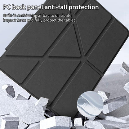 For iPad mini 6 / mini 2024 ZGA Genre Series Y-Fold Leather Tablet Case with Pen Slot(Black) by ZGA