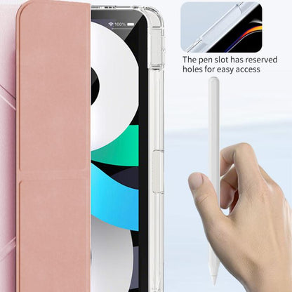 For iPad mini 6 / mini 2024 ZGA Genre Series Y-Fold Leather Tablet Case with Pen Slot(Pink) by ZGA