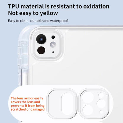 For iPad mini 6 / mini 2024 ZGA Genre Series Y-Fold Leather Tablet Case with Pen Slot(Pink) by ZGA