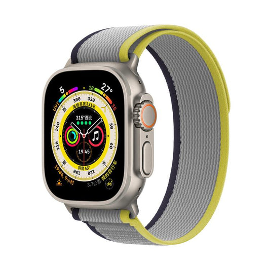 For Apple Watch 46mm / 49mm / 45mm / 44mm Kalebol Wild Track Loop Nylon Watch Band(Sea Salt) by Kalebol