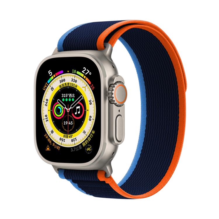 For Apple Watch 42mm / 41mm / 40mm / 38mm Kalebol Wild Track Loop Nylon Watch Band(Navy Blue) by Kalebol