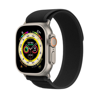 For Apple Watch 42mm / 41mm / 40mm / 38mm Kalebol Wild Track Loop Nylon Watch Band(Dark Black) by Kalebol
