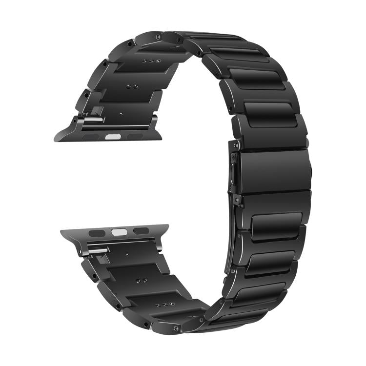 For Apple Watch 46mm / 49mm / 45mm / 44mm Kalebol Tooling Metal Zinc Alloy Watch Band(Black) by Kalebol