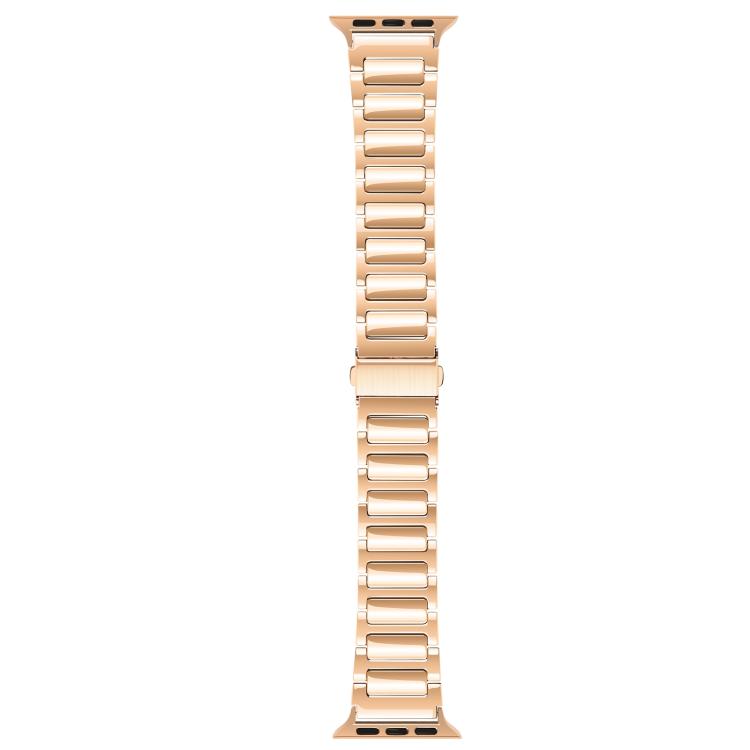 For Apple Watch 46mm / 49mm / 45mm / 44mm Kalebol Tooling Metal Zinc Alloy Watch Band(Rose Gold) by Kalebol