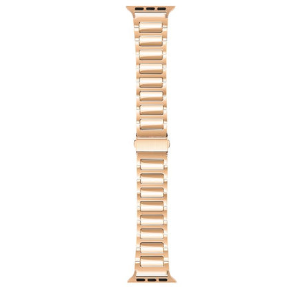 For Apple Watch 46mm / 49mm / 45mm / 44mm Kalebol Tooling Metal Zinc Alloy Watch Band(Rose Gold) by Kalebol