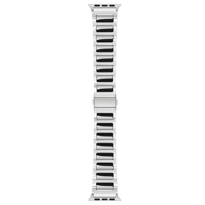 For Apple Watch 46mm / 49mm / 45mm / 44mm Kalebol Tooling Metal Zinc Alloy Watch Band(Silver Black) by Kalebol