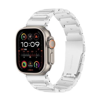 For Apple Watch 46mm / 49mm / 45mm / 44mm Kalebol Tooling Metal Zinc Alloy Watch Band(Silver) by Kalebol